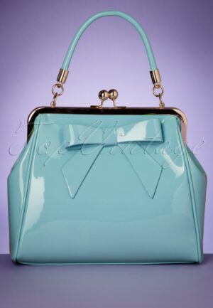 American Vintage Patent tas in mintblauw