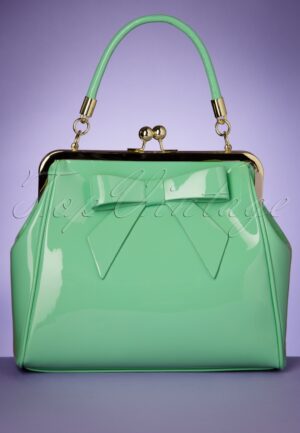 American Vintage Patent tas in mintgroen