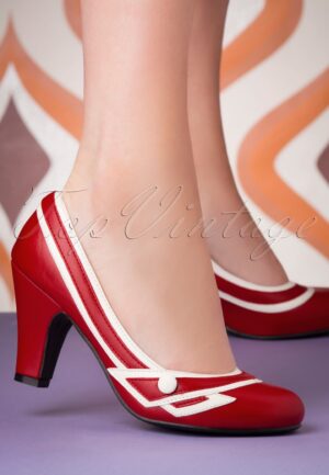 Nautical Kelly Lee pumps in rood