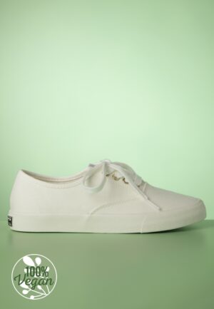 Chloe canvas sneakers in gebroken wit