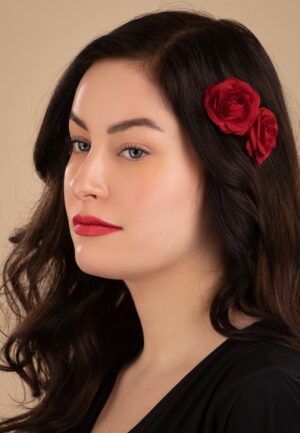 Pin-up haarclips in rood
