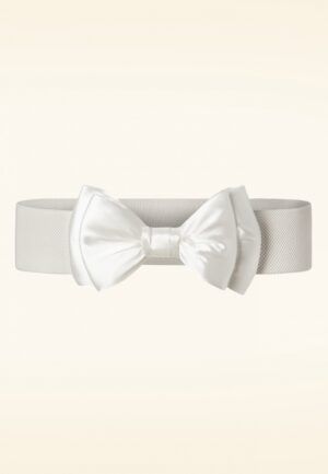 Bella Bow riem in ivoor