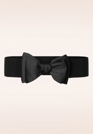 Bella Bow riem in zwart