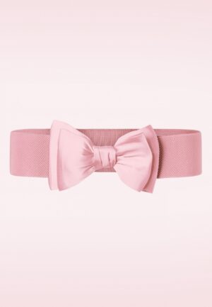 Bella Bow riem in lichtroze