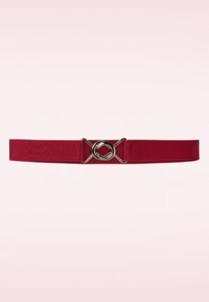 Macha stretch riem in rood