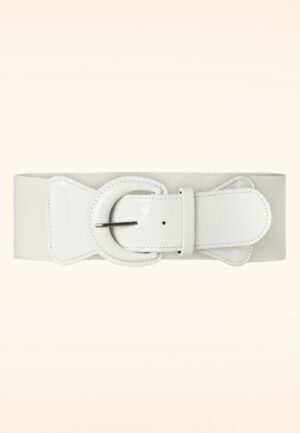 Corinne elastische riem in Wit
