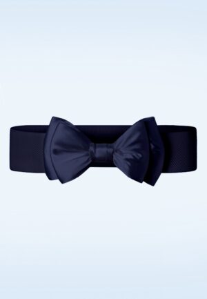Bella Bow riem in marineblauw