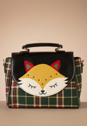 Scandi Fox handtas in zwart