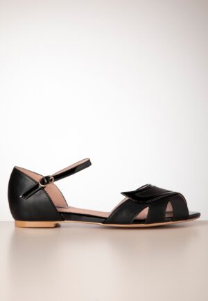 Glamorous Gliders platte sandaaltjes in zwart