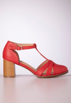 Fancy Footwork pumps in rood