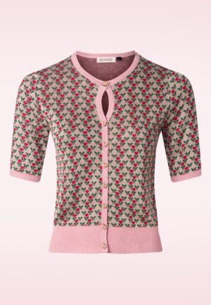 Heart Wonders cardigan in saliegroen