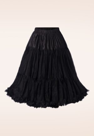 Queen Size Lola Lifeforms petticoat in zwart