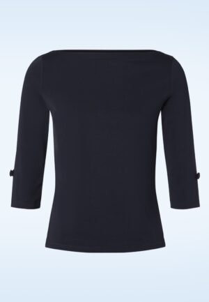 Oonagh-top in marineblauw