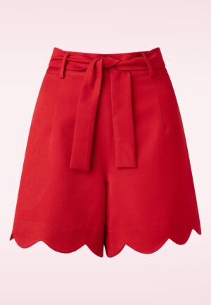 Ahoy Scallop Short in rood