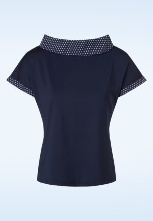Alicia blouse in marineblauw