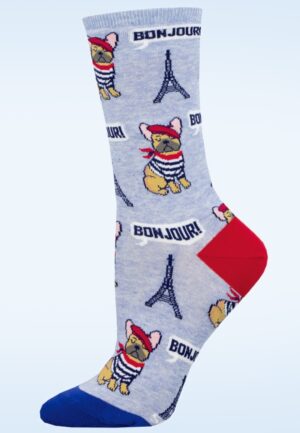Paris Frenchie sokken in blauw