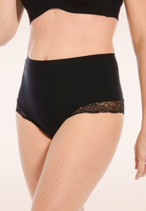 Dream Hi kanten string in zwart