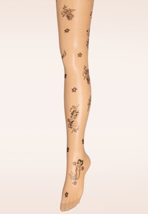 Tattoo Sailor Girl panty in neutraal