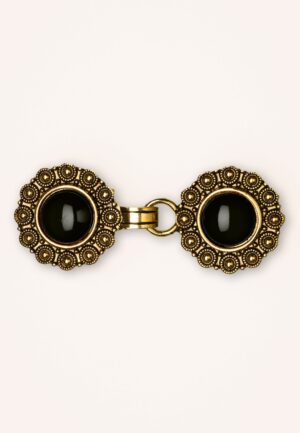 Vestclips in goud en zwart