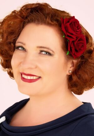 Be My Valentine haarspeld in rood