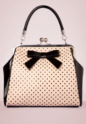 Frances Polka Star tas in zwart en blush