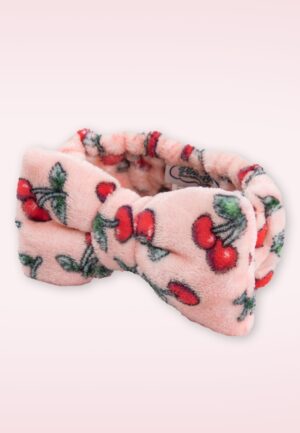 Cherry Make-Up haarband in roze