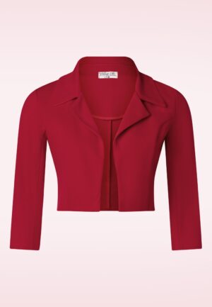 Jackie bolero blazer in rood
