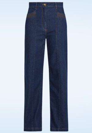 Chris Onyx denim broek in diep blauw