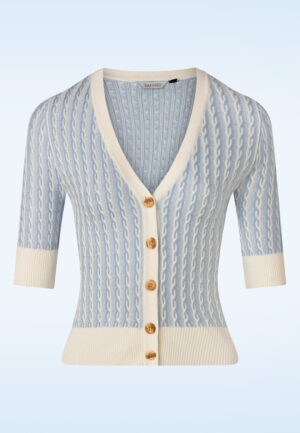 Regatta Race Gestreept Gebreid Vest in Blauw