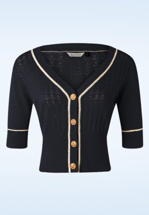 Boat club vest in marineblauw