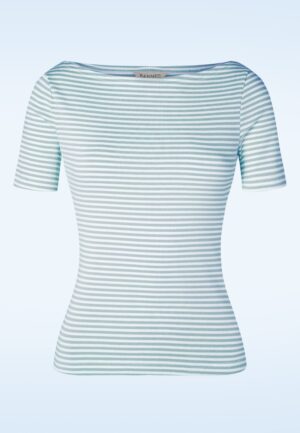 Sweet Candy Jersey Top in blauw
