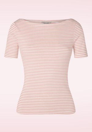 Sweet Candy Jersey Top in blush roze