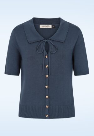 Doris vest in marineblauw