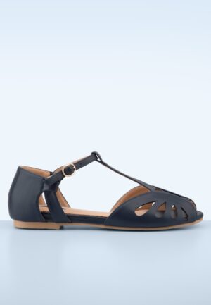 Secret Love flats in navyblauw