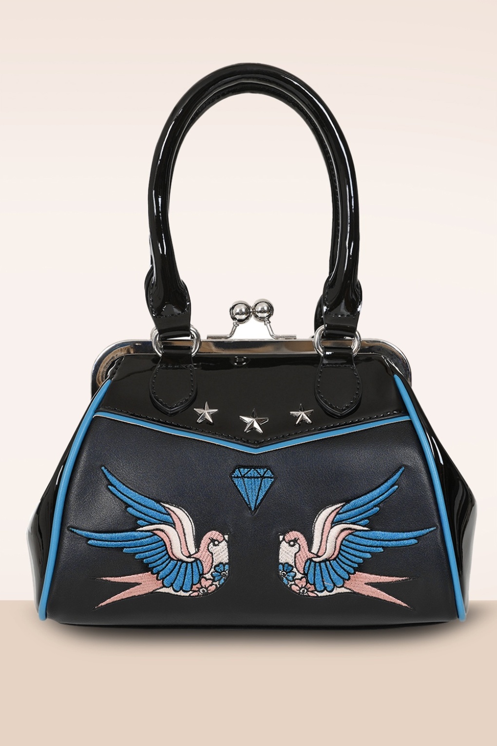 The Swallows Return handtas in zwart