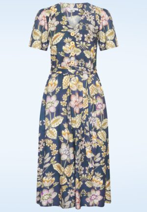 Magnolia Flower jurk in Lily Havanna