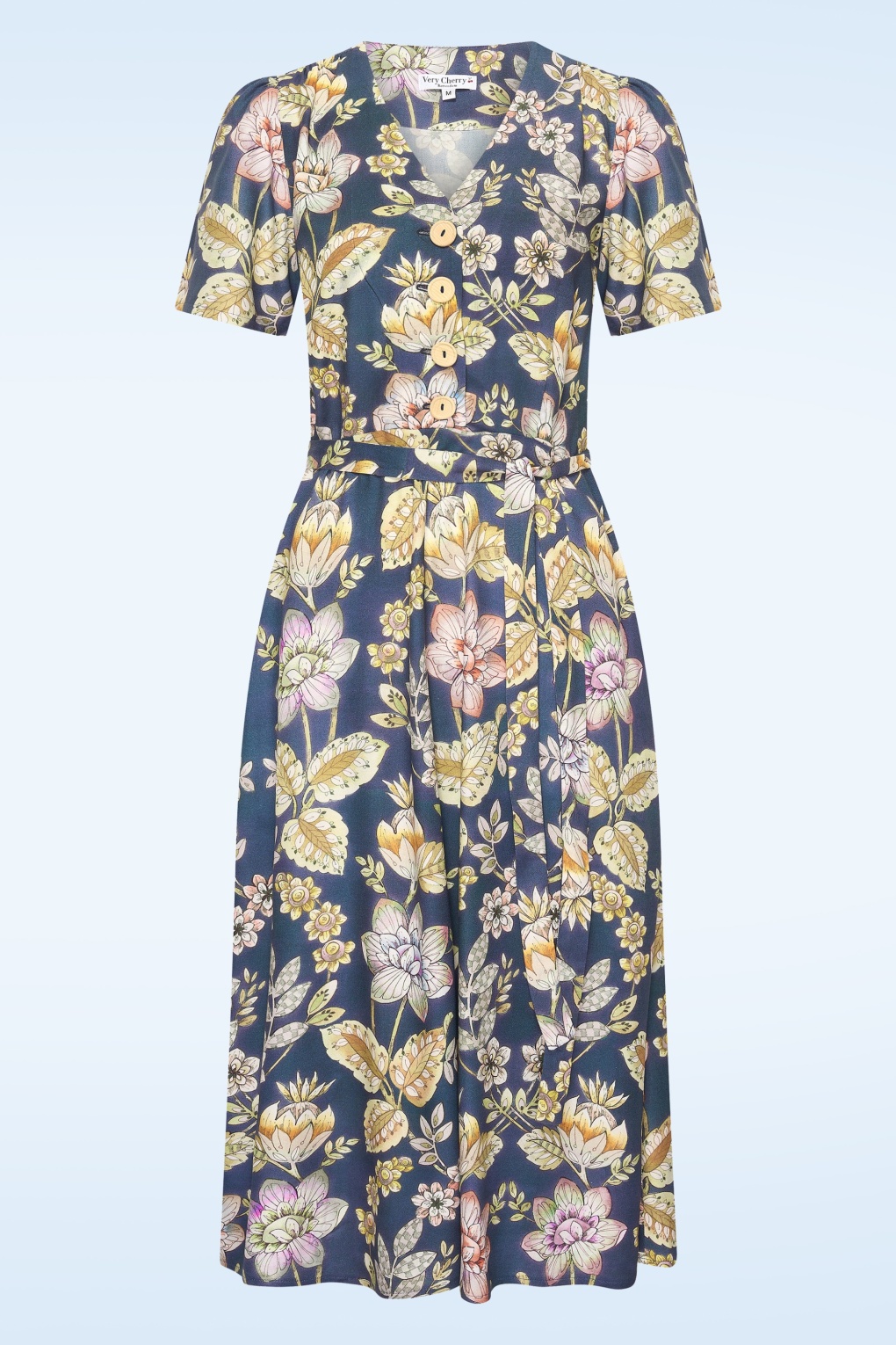Magnolia Flower jurk in Lily Havanna