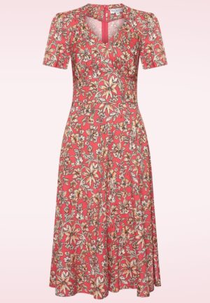 Hollywood Circle Dolores jurk in koraal
