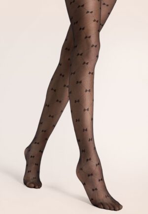 Ribbon panty in zwart