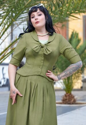 Eleanor Gia blazer in grasgroen