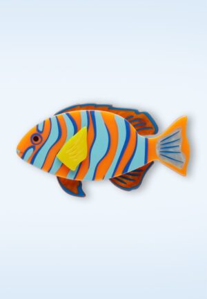 Harlequin Tuskfish broche