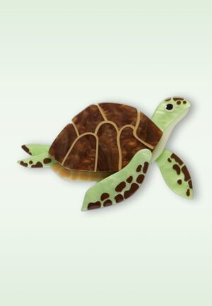 Green Turtle broche
