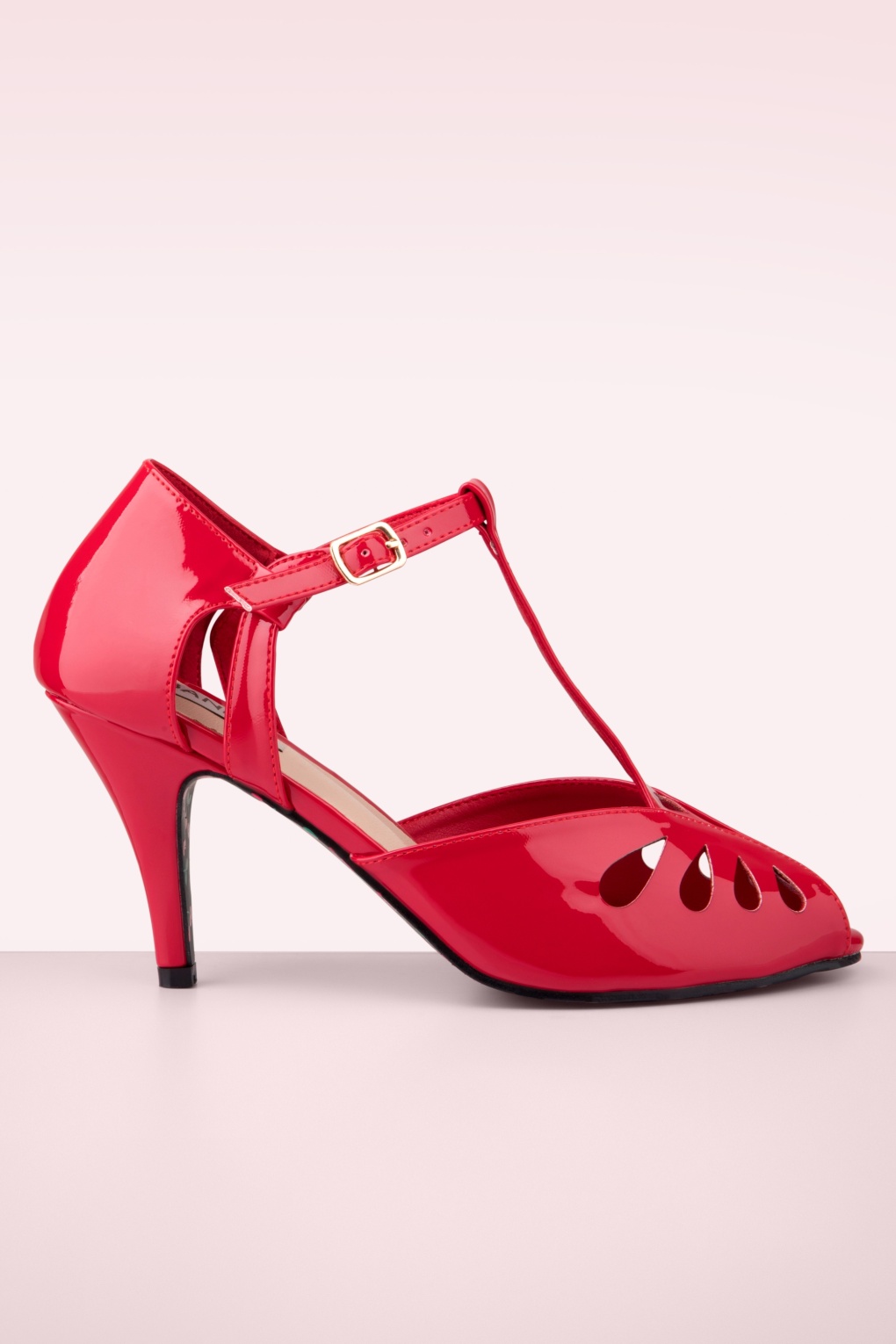 Secret Love-sandalen in lippenstiftrood