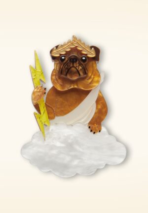 The Pious Pug broche