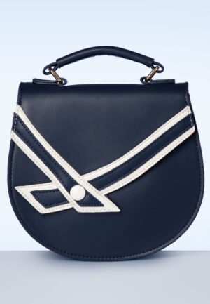 Nautical Kelly Lee handtas in marineblauw