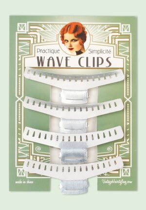 Vintage haarstyling: praktische Wave Clips