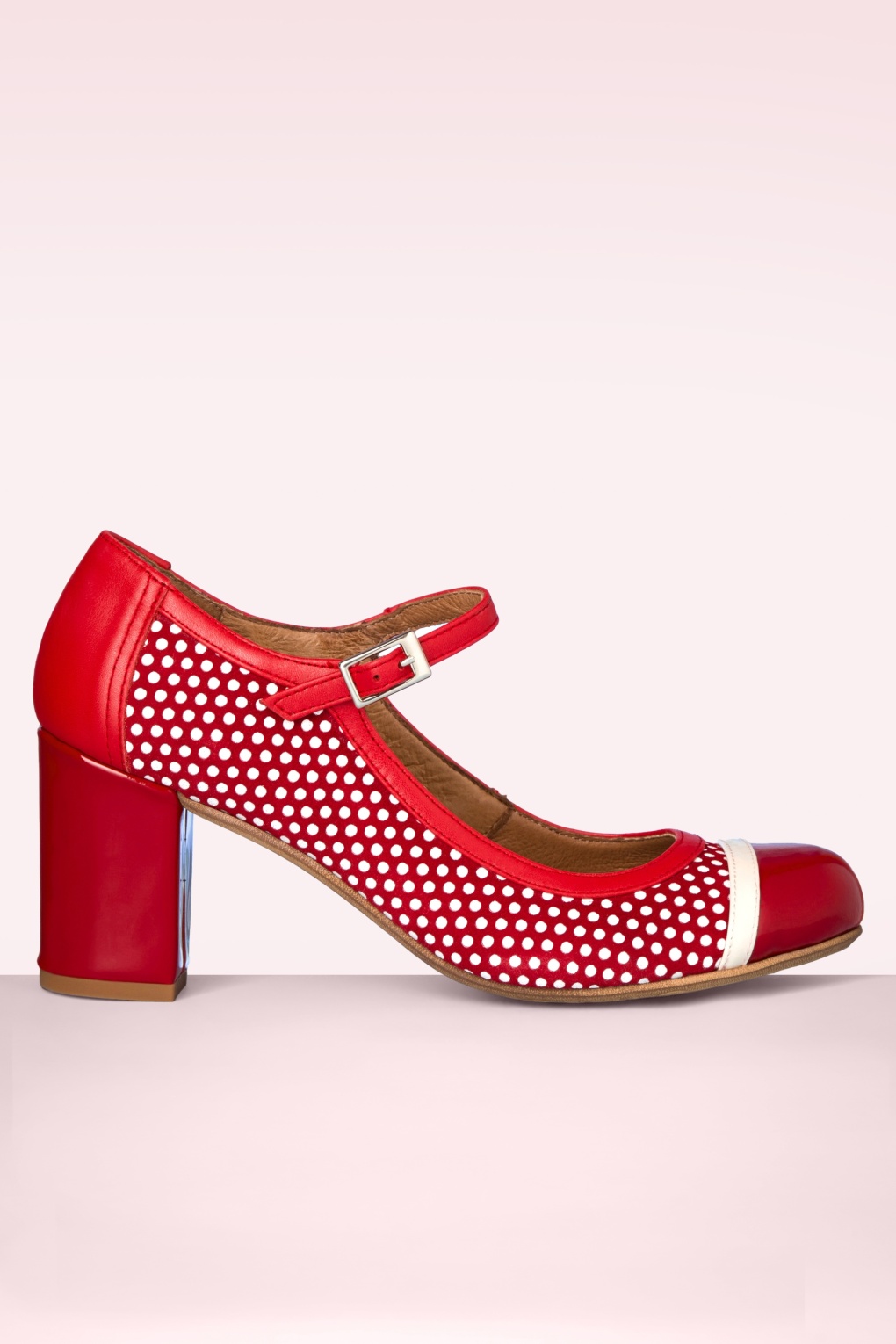 Charol lederen Mary Jane pumps in rood