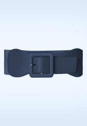 Ladies Day Out riem met vierkante gesp in marineblauw