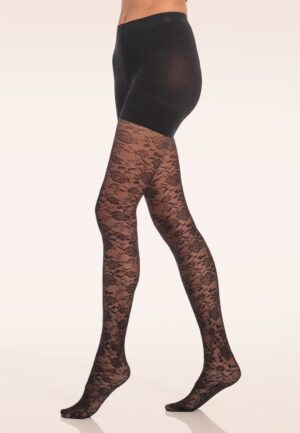Lace Luxury Legs in zwart