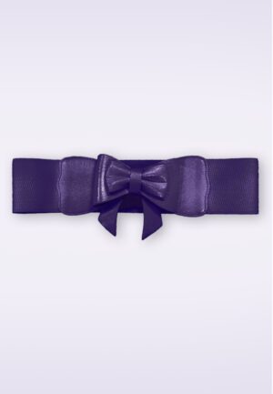 Play It Right Bow riem in aubergine